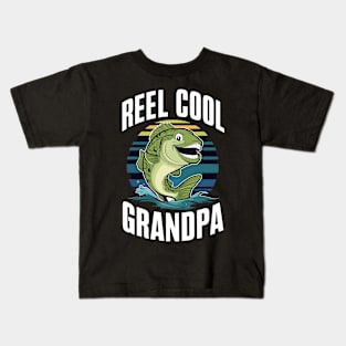 Reel cool Grandpa 2024 Kids T-Shirt